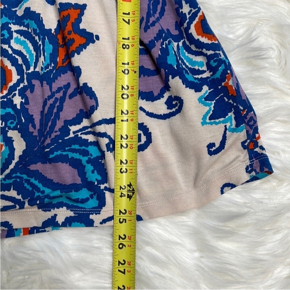 Anthropologie Ric Rack Papryus Blue Top Tank | Color: Blue/Cream | Size: S - Picture 3 of 4